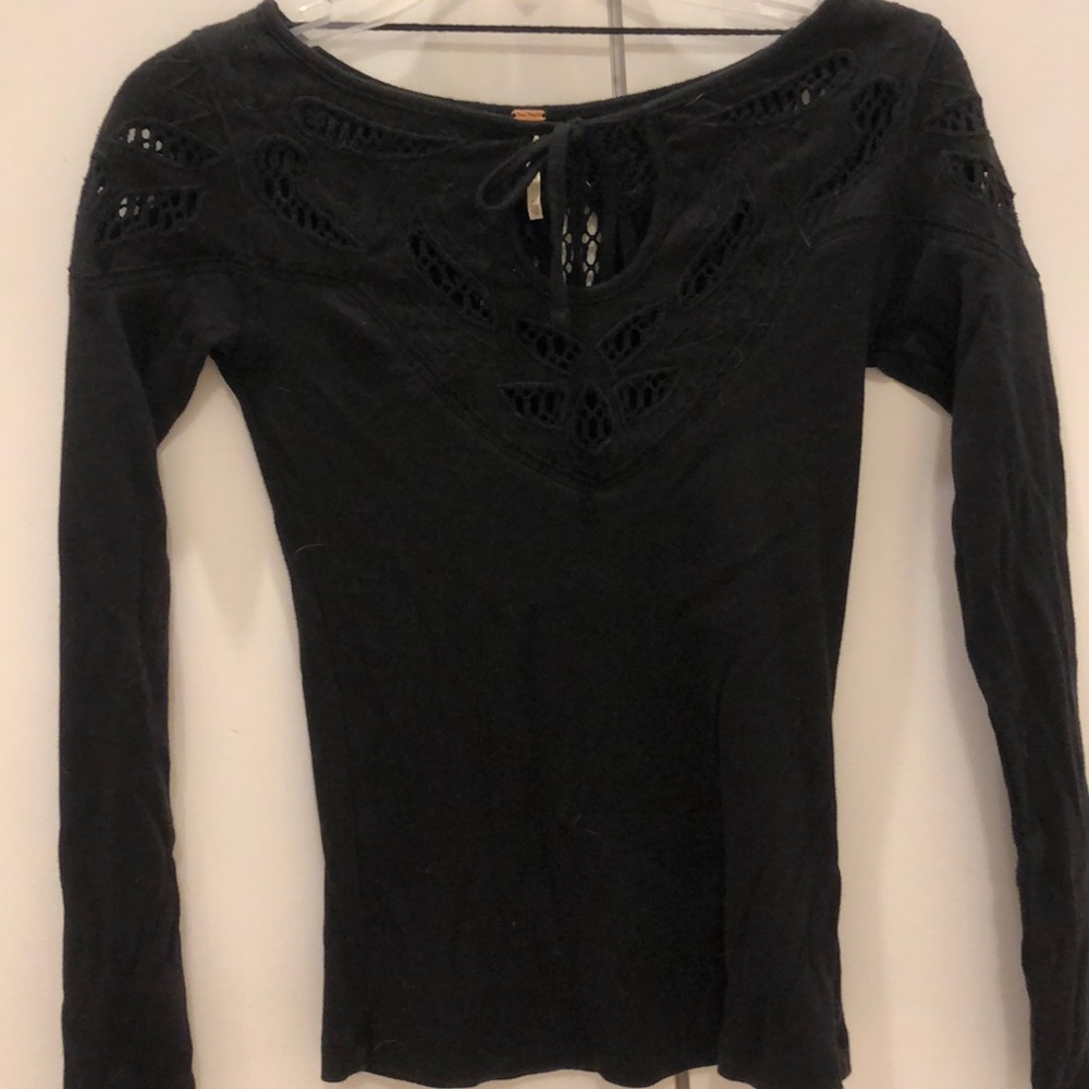 Free People Black Long Sleeve